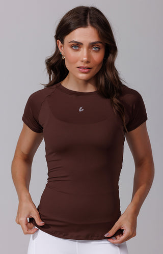 T-shirt Slim Brownie | Dry - Manga Curta