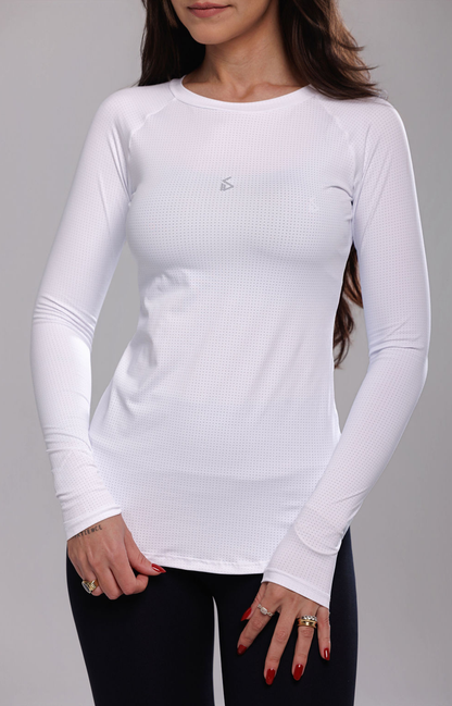 T-shirt Slim Milk | Dry - Manga Longa