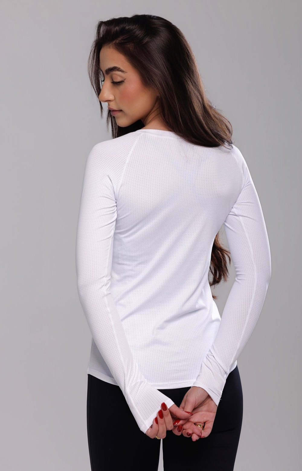 T-shirt Slim Milk | Dry - Manga Longa